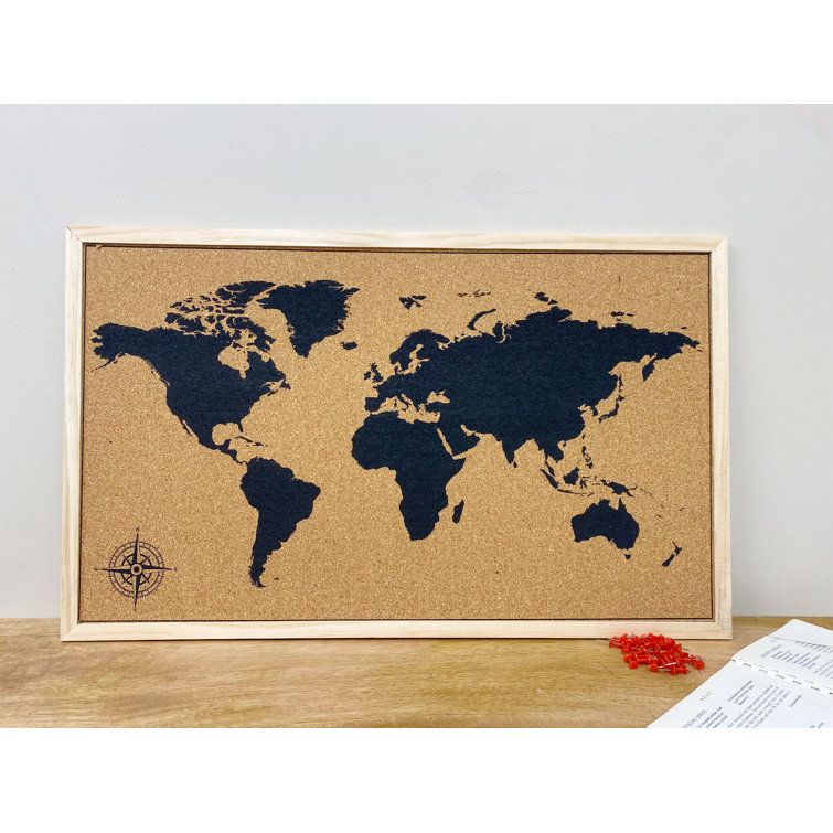 Brambly Cottage Wall Mounted Cork Board Wayfair.co.uk